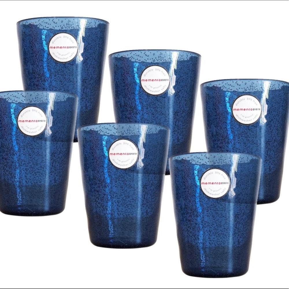 Memento Synth Set of 6 tumblers BLUE